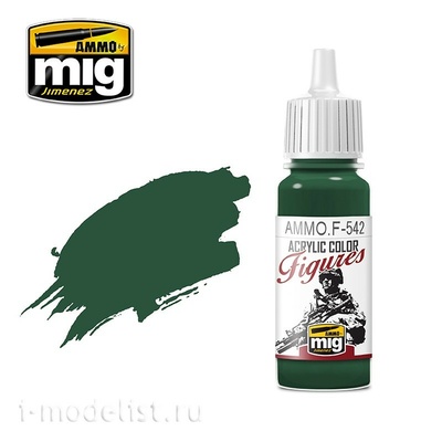 AMMOF542 Ammo Mig Краска акриловая Phatlo зелёная / PHATLO GREEN