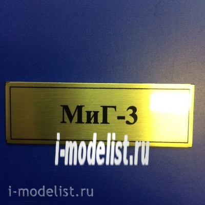 Т76 Plate Табличка для MiGG-3 60х20 мм, цвет золото