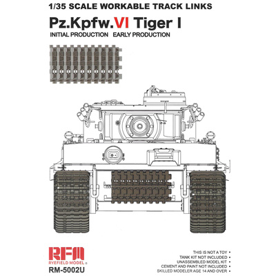 RM-5002U Rye Field Model 1/35 Набор рабочих траков для Tiger I Initial Production / Early Production
