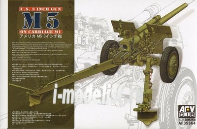 AF35S64 AFVclub 1/35 US 3 inch gun M5 on carriage M1