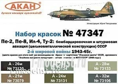 47347 Акан Набор тематических красок 