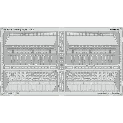 481044 Eduard 1/48 Фототравление для MiGG-15, посадочные закрылки