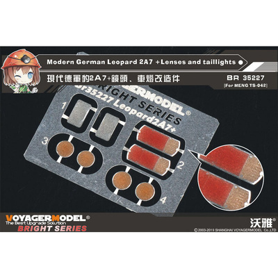BR35227 Voyager Model 1/35 Lenses and Tail Lights for Leopard 2A7