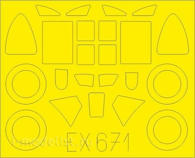 EX671 Eduard 1/48 Окрасочная маска для Bloch MB.151