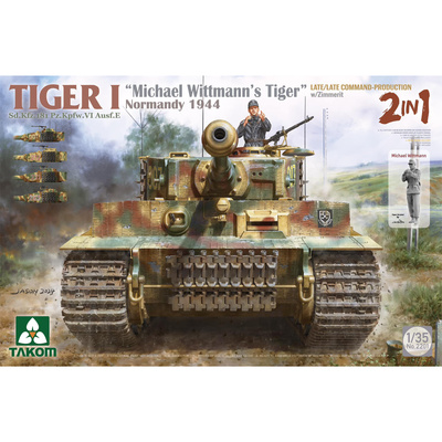 2201 Takom 1/35 Танк Tiger I (поздний) с zimmerit Normandy 1944