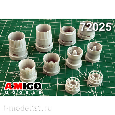 AMG72025 Amigo Models 1/72 Реактивные сопла двигателя Ал-41Ф1С для C-35С