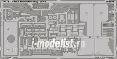 36114 Eduard 1/35 Фототравление для T26E4 Super Pershing 