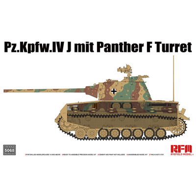 RM-5068 Rye Field Model 1/35 Немецкий средний танк Pz.Kpfw.IV J с башней Panther F