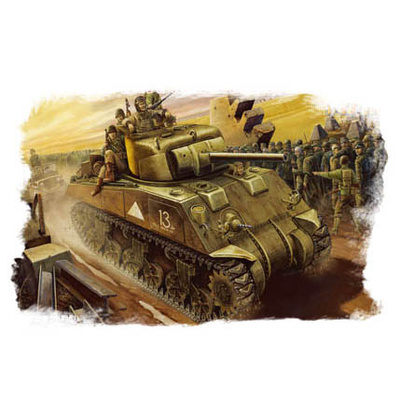 84802 HobbyBoss 1/48 Американский танк M4 Sherman (средний выпуск)