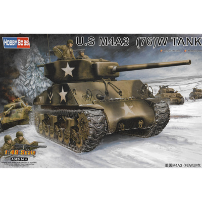 84805 HobbyBoss 1/48 Американский средний танк M4A376 (W)