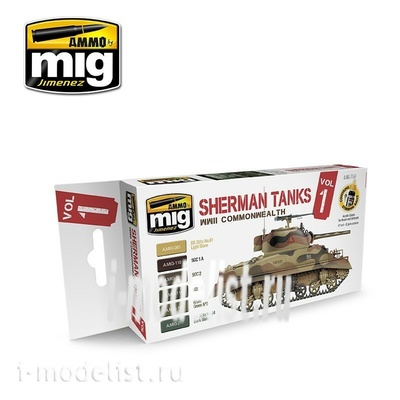 AMIG7169 Ammo Mig WWII COMMONWEALTH SHERMAN TANKS / ВТОРАЯ МИРОВАЯ ВОЙНА СОДРУЖЕСТВЕННЫЕ ТАНКИ 