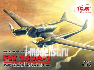 72291 ICM 1/72 Германский самолет-разведчик FW 189A-1
