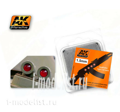 AK204 AK Interactive Lens transparent RED 1.5 mm