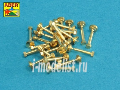 16 109 Aber 1/16 Turned imitation of Hexagonal bolts 1,6 x 6,0 mm x 25 pcs.