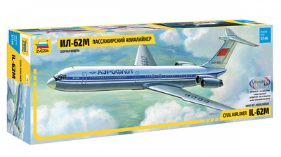 Zvezda 7013 1/144 scales of the Soviet airliner Il-62M