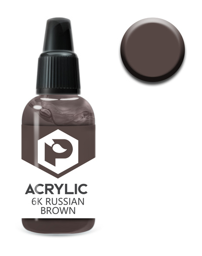 F87 Pacific88 acrylic Paint 6K Russian Brown Volume: 10 ml.