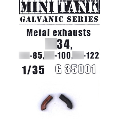 35001 MINITANK 1/35 Выхлопные патрубки для Танка тип 34 су-85 су-100 су-122
