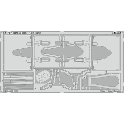 32470 Eduard 1/32 Photo Etching for F-100C, air brake