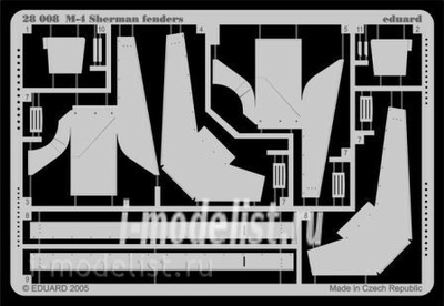 28008 Eduard photo etched parts for 1/48 M-4 Sherman fenders