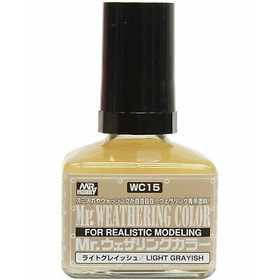 WC15 Gunze Sangyo Смывка MR. WEATHERING COLOR - Light Grayish
