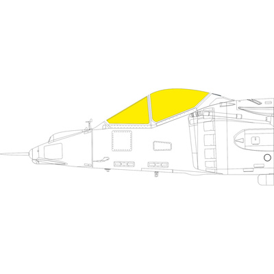EX766 Eduard 1/48 Paint Mask for AV-8A TFace