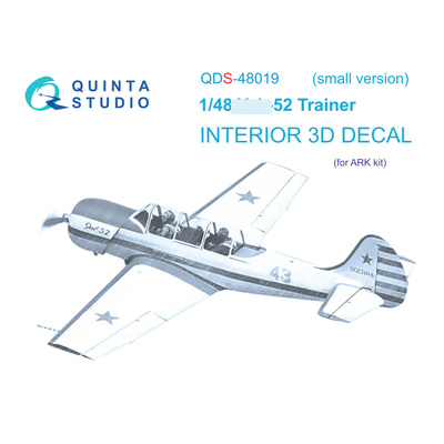 QDS-48019 Quinta Studio 1/48 3D Декаль интерьера кабины Я-52 (ARK) (Small version)
