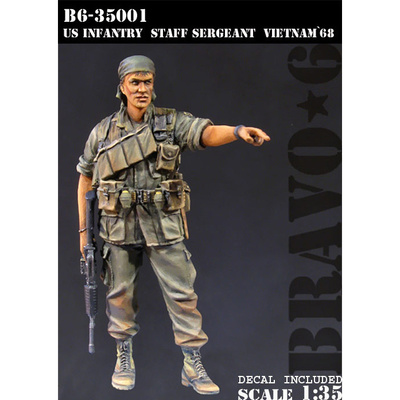 B6-35001 Bravo-6 1/35 U.S. Infantry Staff Sergeant, Vietnam '68 / Старший сержант пехоты США, Вьетнам 68-го года