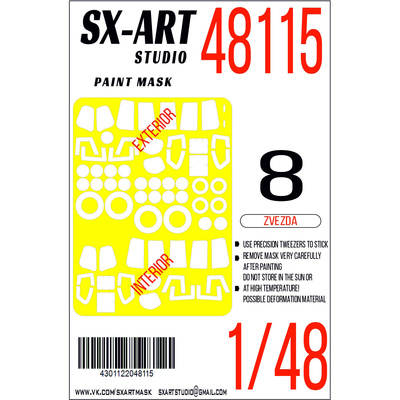 48115 SX-Art 1/48 Paint Mask for Mu-8