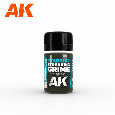 AK637 AK Interactive Смывка полосы грязи на звёздолёте / Starship Streaking Grime Wash