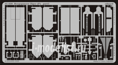 35830 Eduard photo etched parts for 1/35 Bergepanzer Tiger (P) Ferdinand