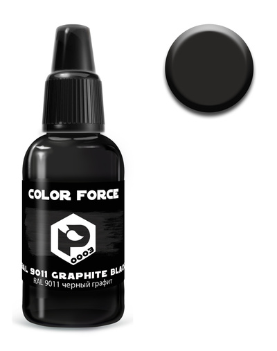 арт.0003 Pacific88 Краска для аэрографии Color Force Чёрный графит (Graphite black)