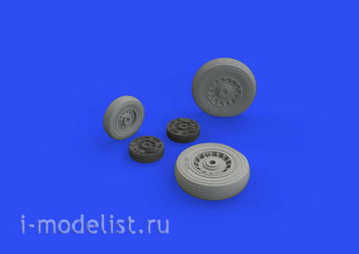 672229 Eduard 1/72 Set of additions to the model, the Buccaneer S. 2C wheels (Airfix)