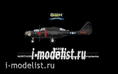 S4807 Great Wall Hobby 1/48 NORTHORP P-61A with Ground Attack weapons & Droptanks