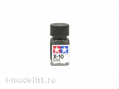 80010 Tamiya X-10 Gun metal (Gun metal) Enamel paint