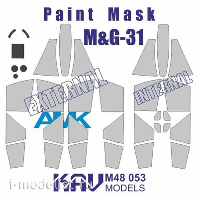 M48 053 KAV Models 1/48 Окрасочная маска на модель МiGG-31