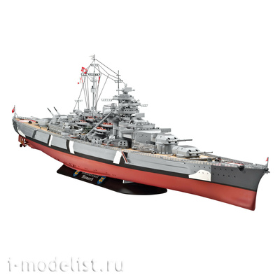 05040 Revell 1/350 Корабль линейный Bismarck, 2-ая МВ, немецкий																				