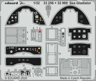 32969 Eduard 1/32 Фототравление для Sea Gladiator