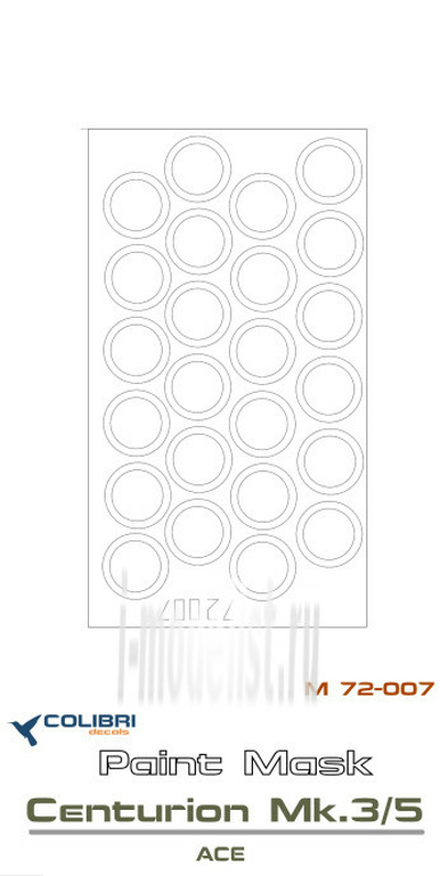 M72007 ColibriDecals 1/72 Маска для Centurion Mk.3/5 (ACE)