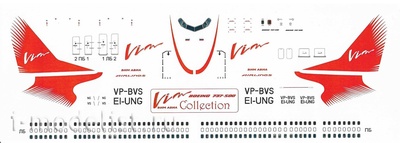 737500-01 PasDecals 1/144 Декаль на Boeng 737-500 ВИМ АВИА