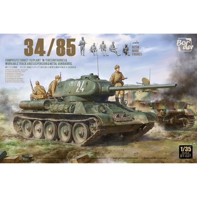 BT-027 Border Model 1/35 Советский средний танк тип 34, Composite Turret, 112 Plant