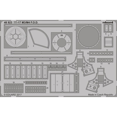 48923 Eduard 1/48 Фототравление С-17 M3/ M4 Обтекатель