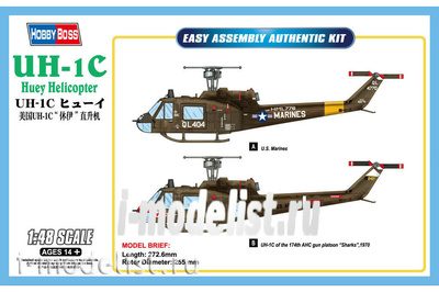 85803 Hobby Boss 1/48 UH-1C Huey Helicopter