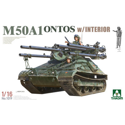 1019 Takom 1/16 САУ M50 Ontos