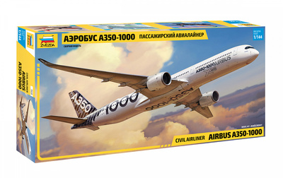 7020 Звезда 1/144 Пассажирский авиалайнер Аэробус А-350-1000