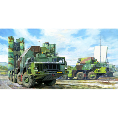 01038 Трубач 1/35 Ракетная установка ПУ 5П85С с ракетами 48Н6Е ЗРК С-300 ПМУ 