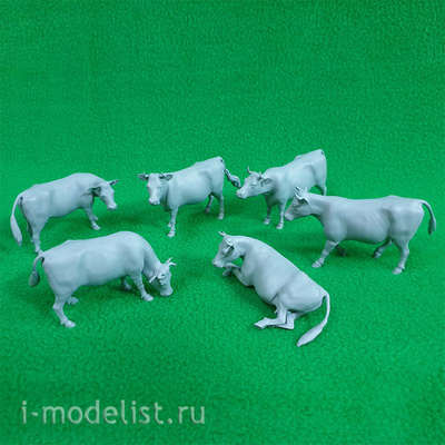 6003 СВмодель 1/35 Коровы, набор 6 шт.