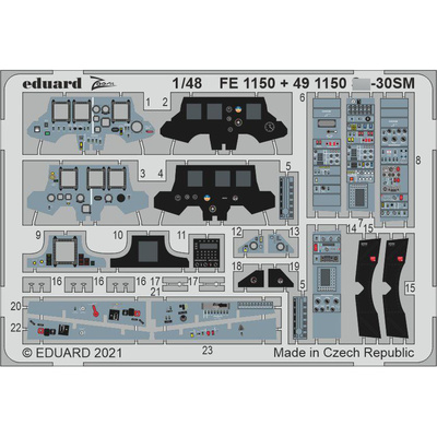 491150 Eduard 1/48 Фототравление для С-30СМ