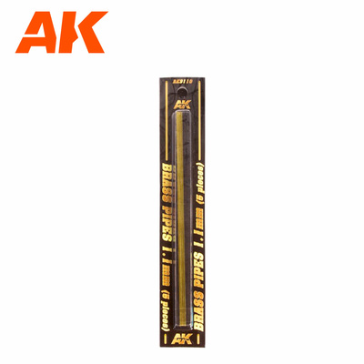 AK9110 AK Interactive Латунные трубки 1,1 мм, 5 шт.