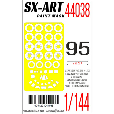 44038 SX-Art 1/144 Окрасочная маска Тупоев 95МС (Звезда)