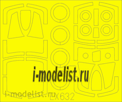 EX632 Eduard 1/48 Маска для F-101B TFace